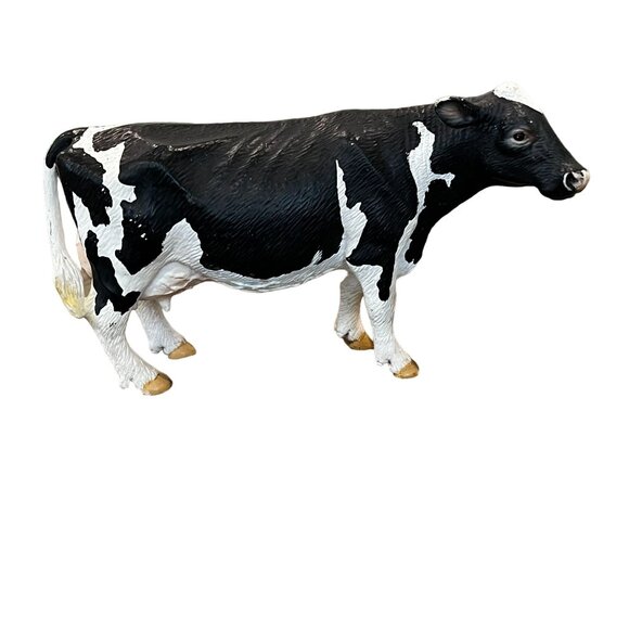 Schleich Retired Black White Holstein Farm Animal Toy - Picture 3 of 10